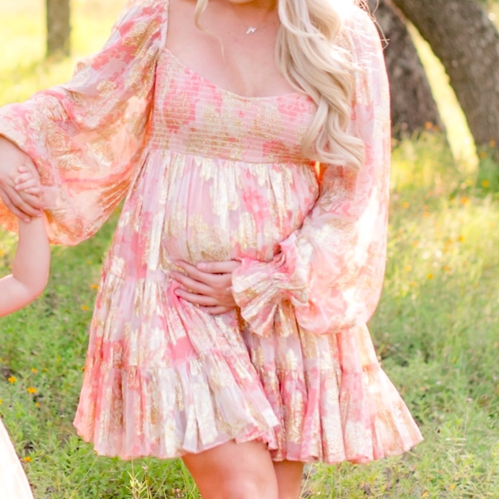 Pink Hemant & Nandita babydoll dress
